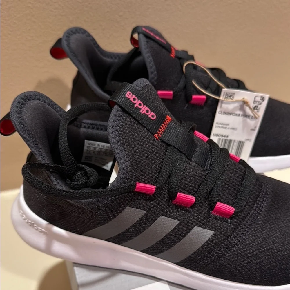 Adidas Cloudfoam Pure 2.0 Women’s Size 7.5 Running Black w/Hot Pink H00944-Z018 - Picture 9 of 16